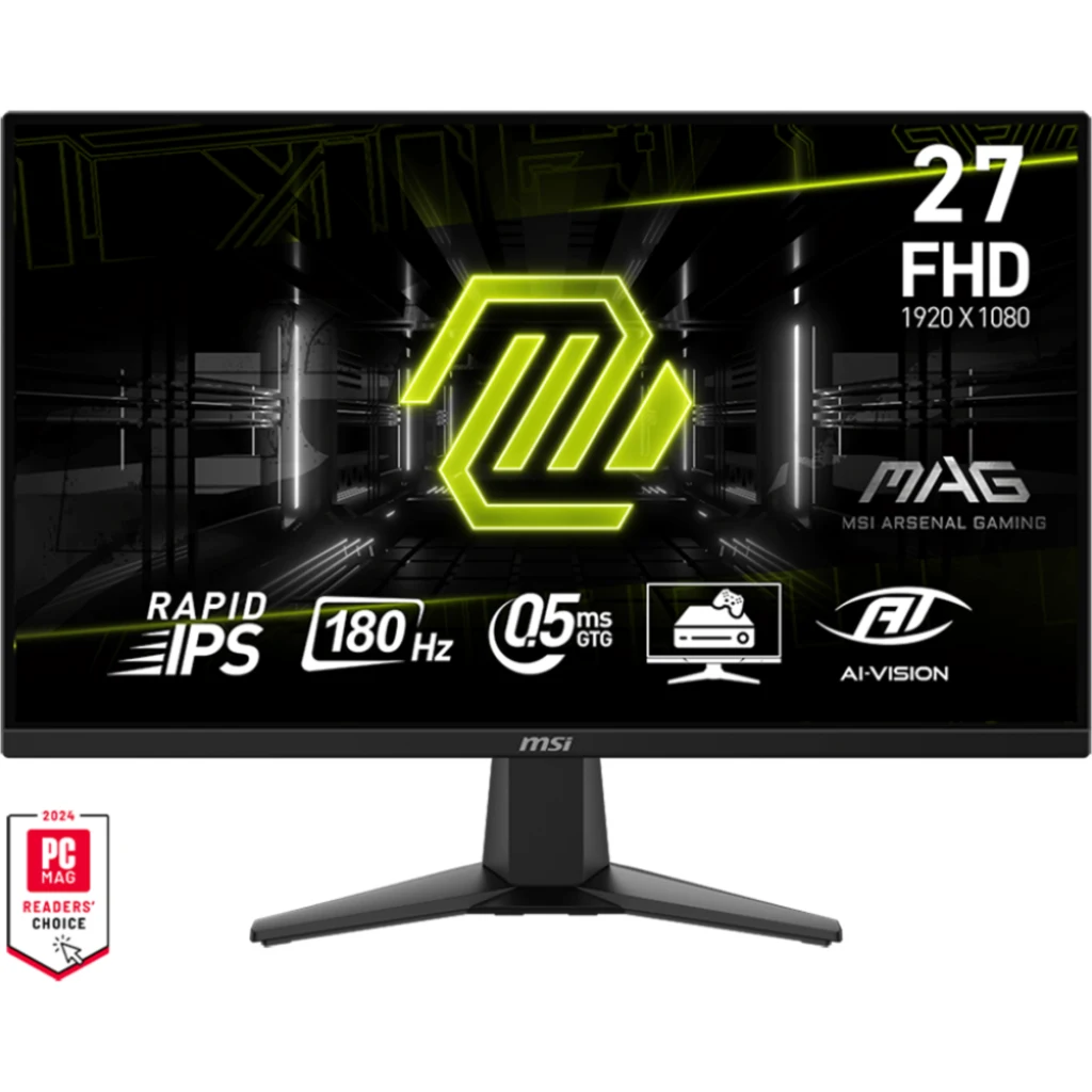 Imagen 0 de Monitor Gamer MSI MAG 275F 27" FHD  Rapid IPS 1*HDMI 2*DP  0.5ms(GtG,Min) 180Hz