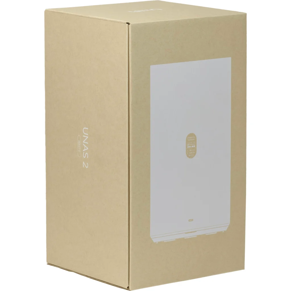 Imagen 1 de UBIQUITI Blanco NAS 2xHD-RAID 1-2500 PoE++ USB-C-5Gbps UniFi Drive