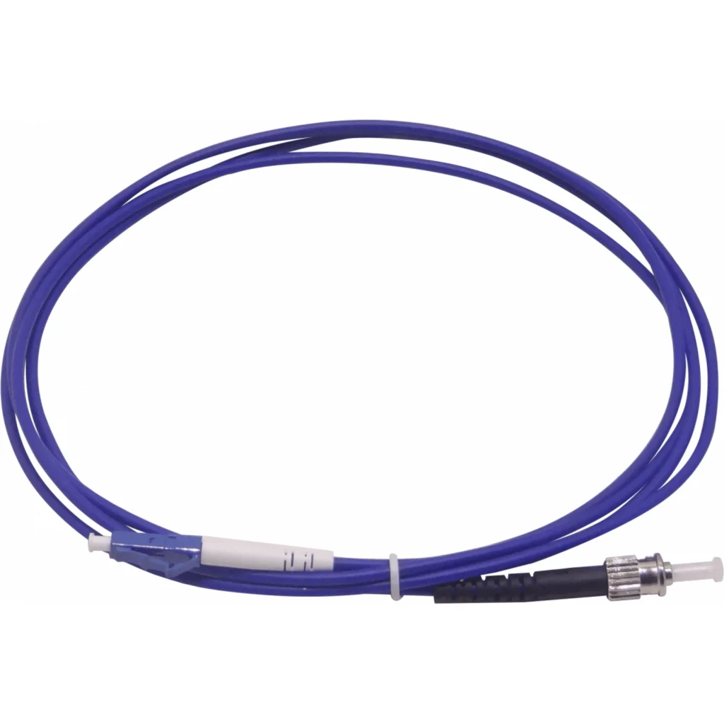LSZH BLINDADO 2MT LC-ST MONO SM SIMPLEX JUMPER CABLE FIBRA 3.0MM 9/125