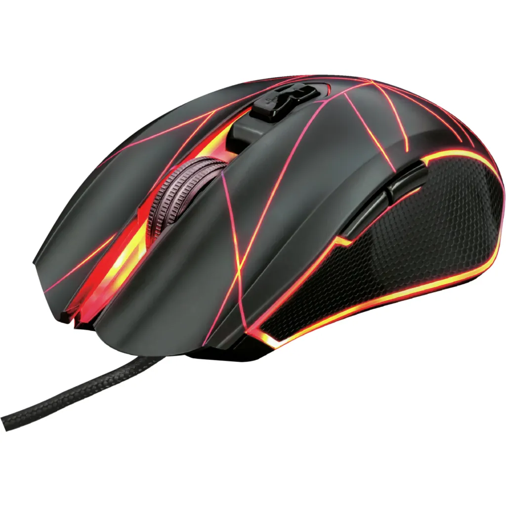 Imagen 4 de Mouse Gamer Alámbrico Trust GXT160 TURE RGB Óptico 4000DPI 7 Botones USB-A Negro