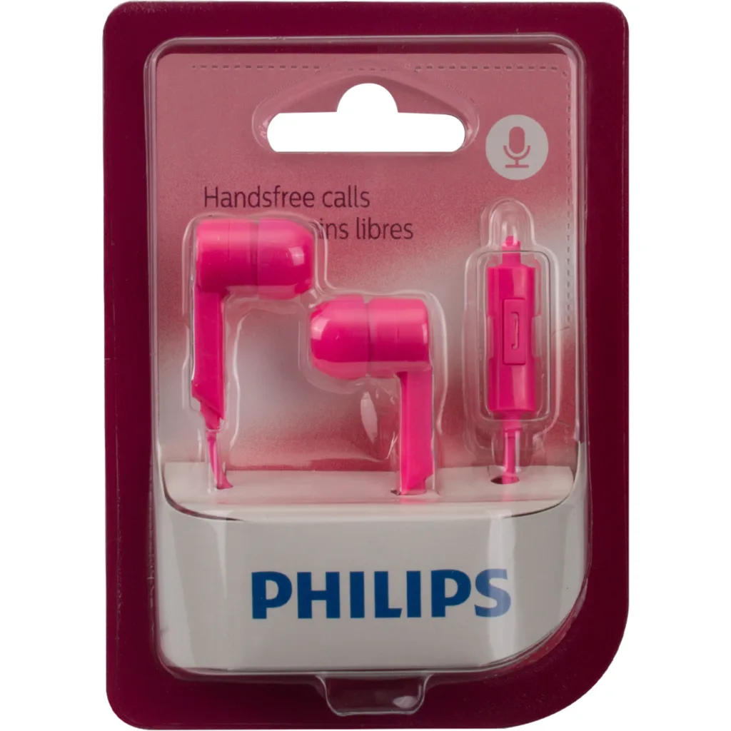 Imagen 1 de SHE1405/PKS AUDIFONO PHILIPS PLATA/ROSADO