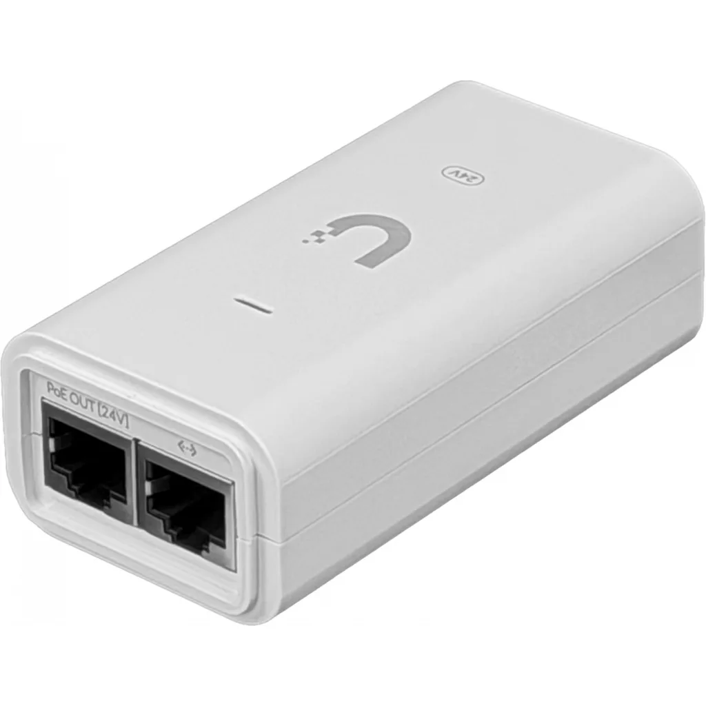 Imagen 1 de UI 2,5Gbps 24VDC 12W inyector PoE req-cable-C5 UACC-ADAPTER-POE-24-12W
