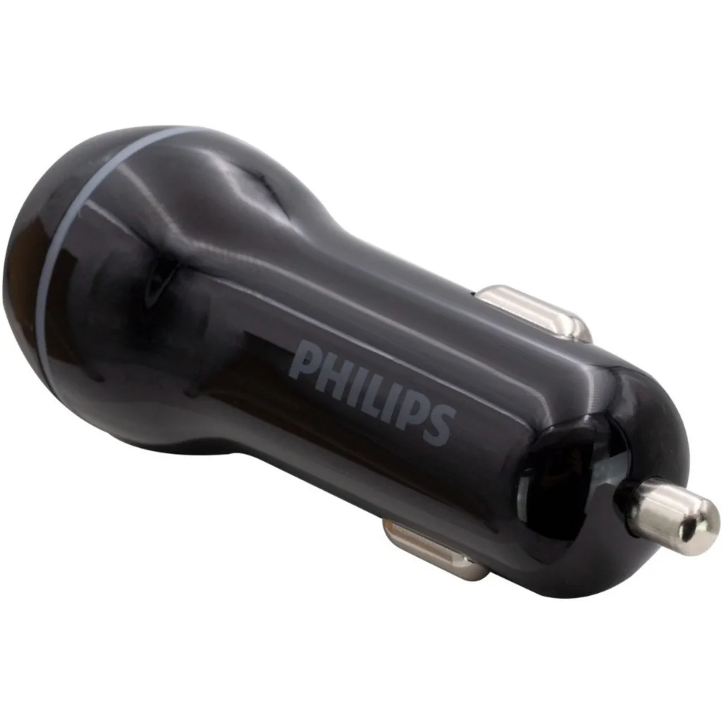 Imagen 1 de DLP2357/10 CARGADOR CEL PHILIPS DOBLE P/AUTO 3.1A 15.5W