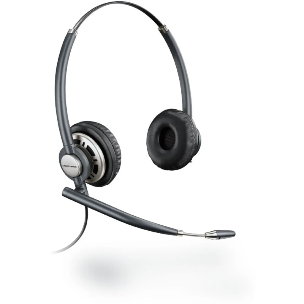 Cintillo Plantronics EncorePro HW720 Binaural USB Micrófono Control Negro