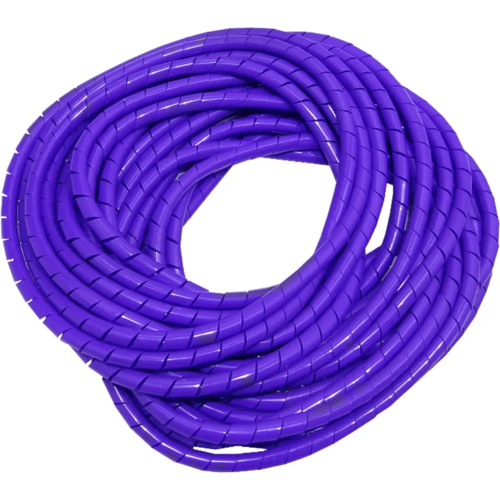 PE Morado 12mt 12/15/0,85mm Espiral Atrapa Cable Ordenador