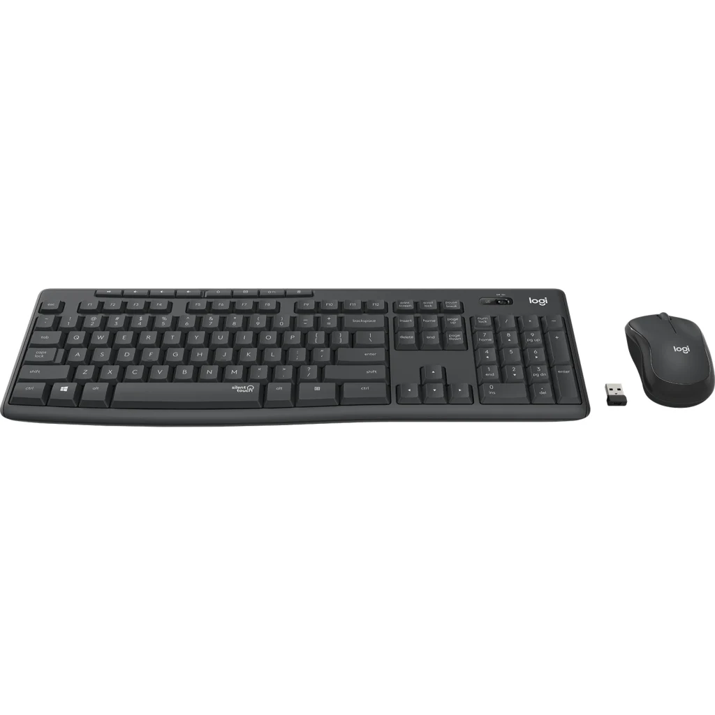 Imagen 1 de Kit Teclado Mouse Inalámbrico Logitech MK295 Tecnologia Silent Touch BT 2.4Ghz
