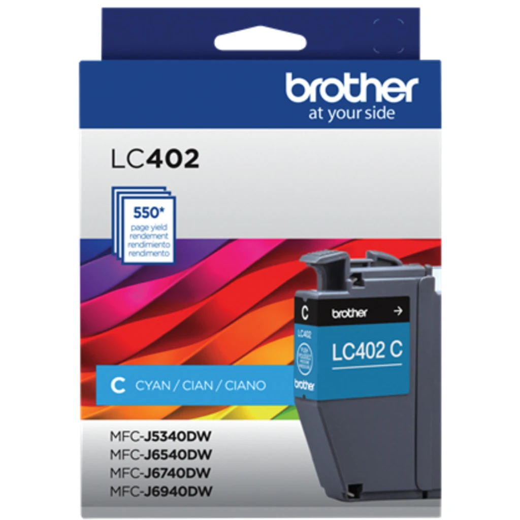 Cartridge Brother LC402CS Cyan Comp. MFCJ6740DW, 550 Páginas