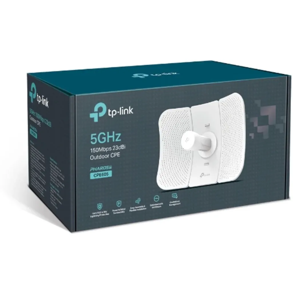 Imagen 1 de CPE605. CPE exterior 5GHz 150Mbps Antena direccional alta ganancia de 23 dBi y reflector metálico de