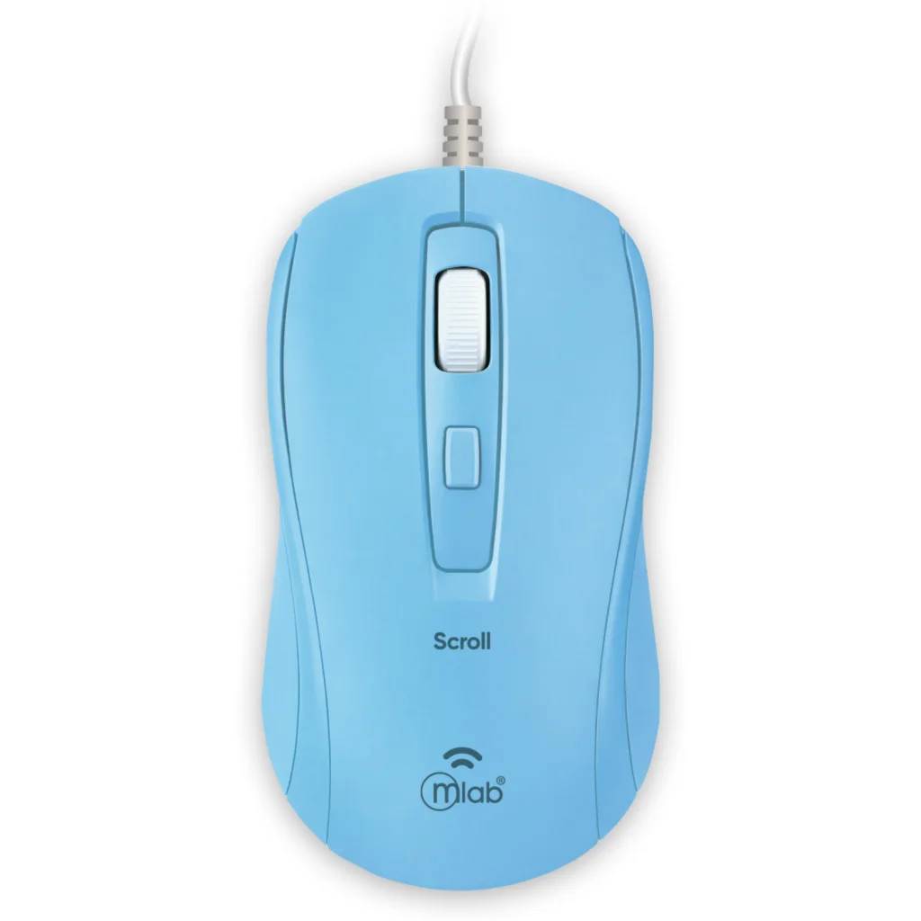 MLAB MOUSE CABLE USB 1600DPI SCROLL M40C BLUE