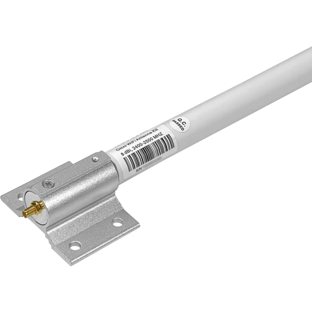 Imagen 2 de MIKROTIK 8dBi 2,4GHz 18o Antena Omni .SMA-H Cable-1m-M/M TOF-2400-8V-4