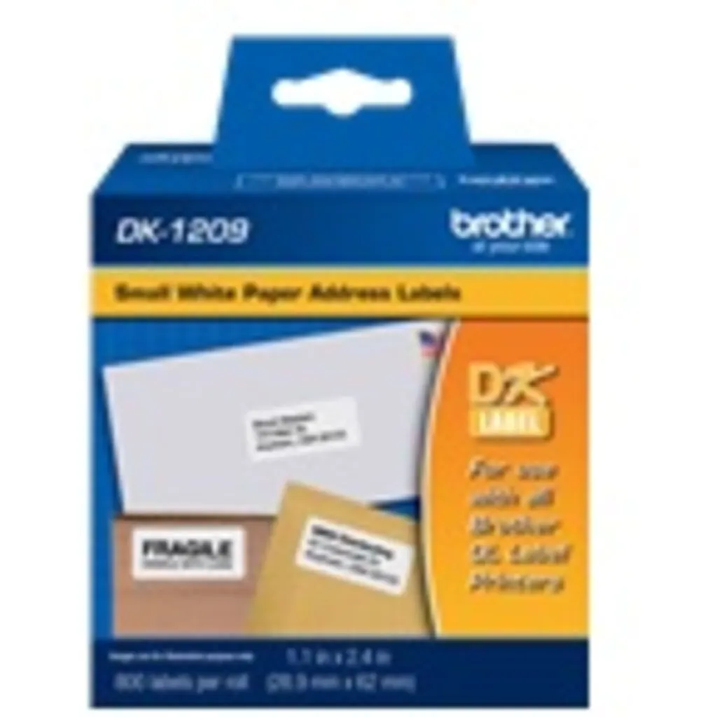Cinta Rotuladora Brother DK1209 29x62mm precut label 800 unds
