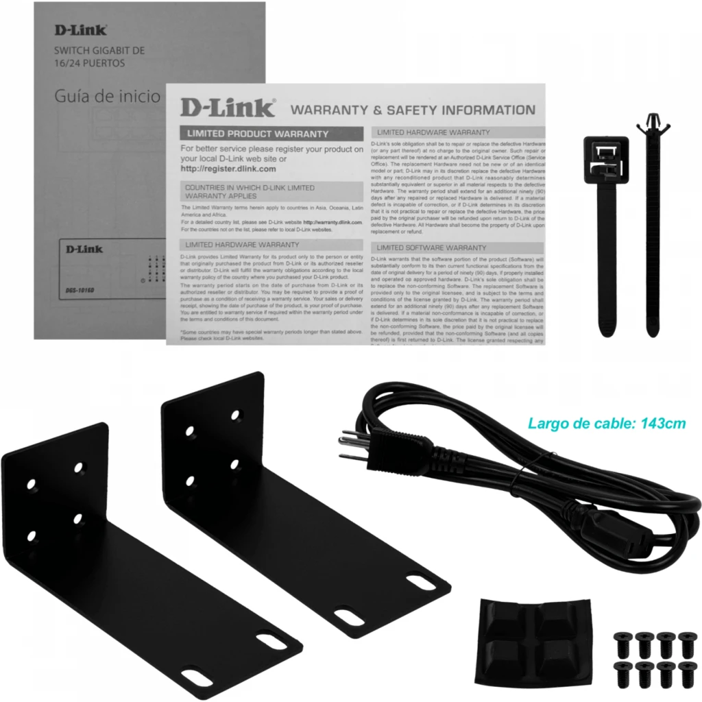 Imagen 4 de Switch D-Link DGS-1024D Gigabit 10/100/1000Mbps No Administrable Montaje en Rack