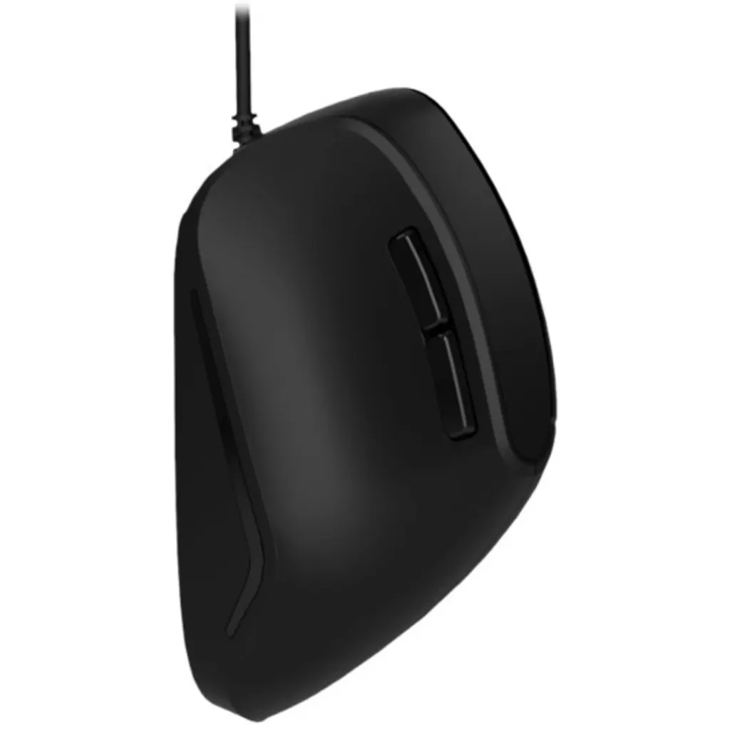 Imagen 16 de Mouse Ergonómico Alámbrico KlipX KMO-506 Óptico 1600dpi 6 Botones USB Negro