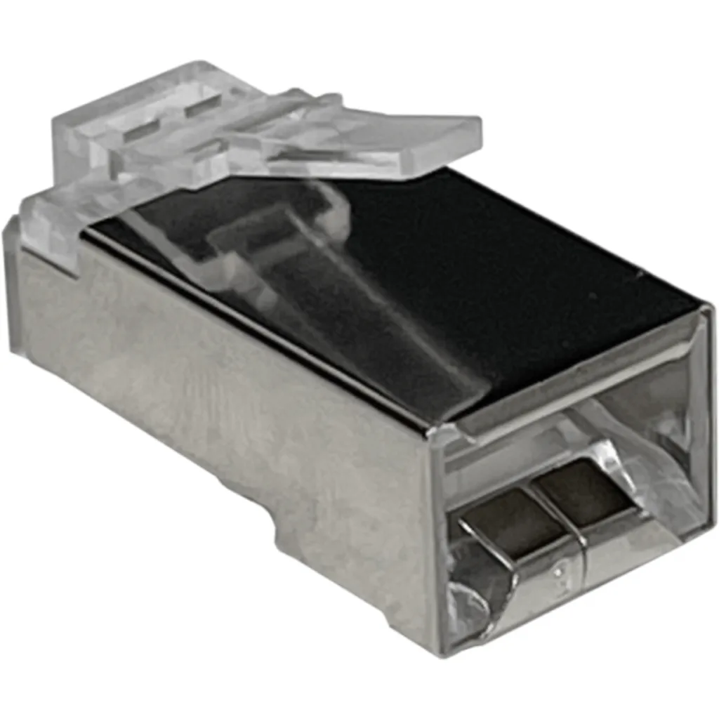 Imagen 2 de Conector RJ-45 50 unidades p/Unifilar Categoria 6 FTP STP Conector Metálico
