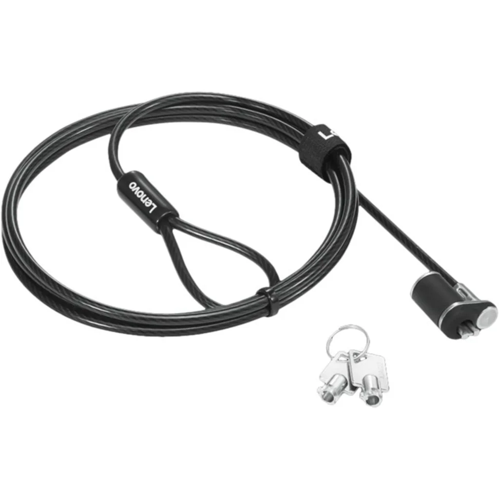 Imagen 2 de Cable de Seguridad Lenovo NanoSaver Essential Acero Cerradura c/llaves 1.5m Negr