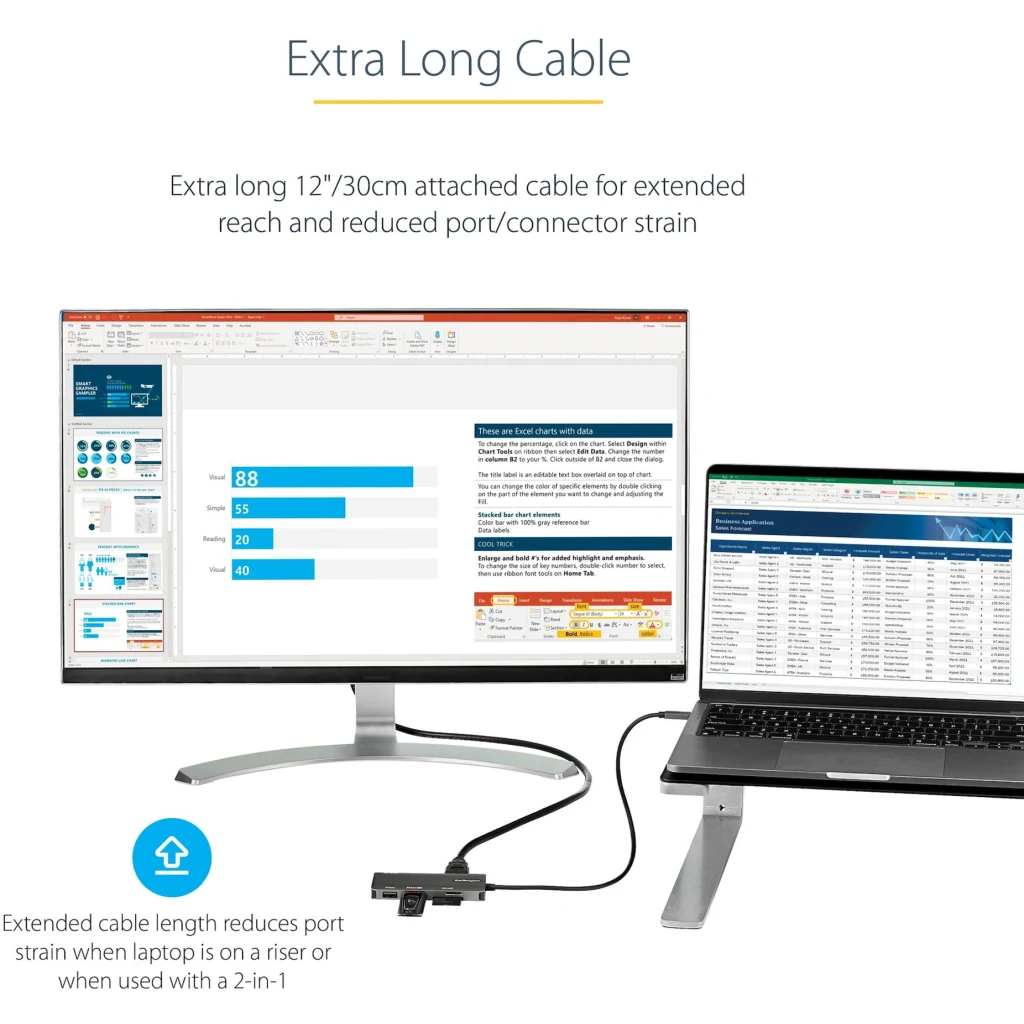 Imagen 2 de Docking Station StarTech USB-C a Prts HDMI 2*USB-A 3.1 USB-C SD/MMC mSD