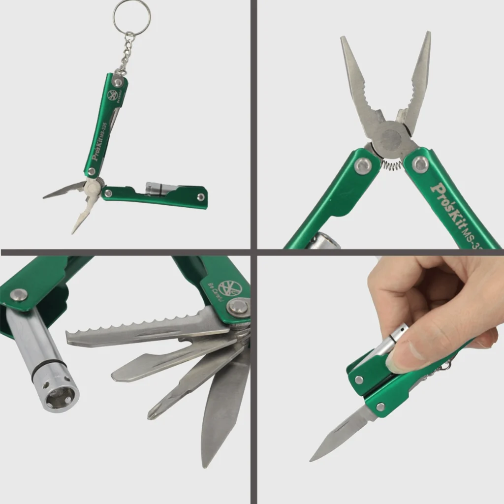 Imagen 2 de Multiuso de Bolsillo Alicate Serrucho Cortapluma Atornillador MS-325