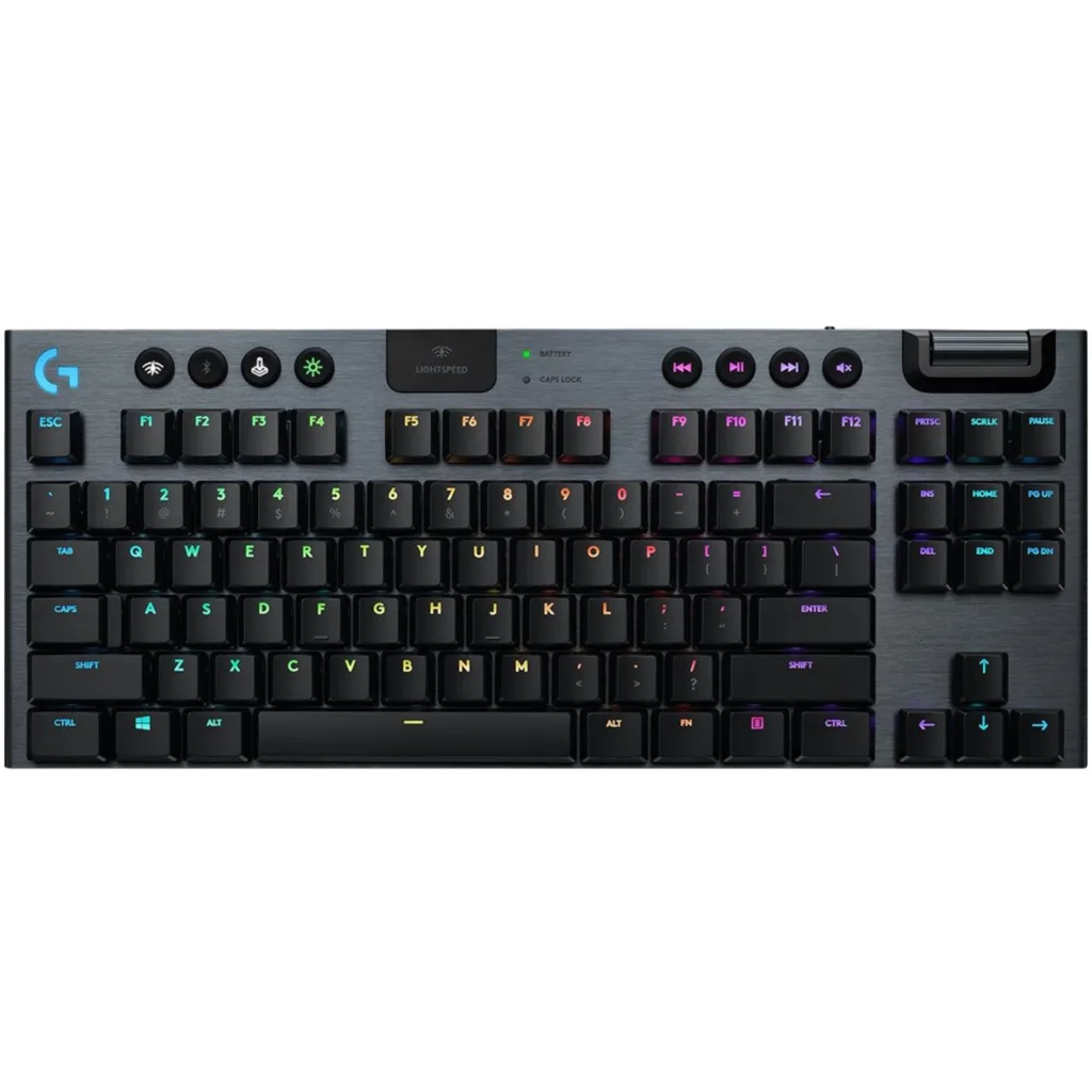 Imagen 8 de Teclado Gamer Inalámbrico Logitech G915 TKL LightSpeed RGB Switch GL Táctil Ingl