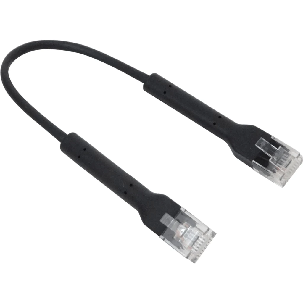 UBIQUITI Negro 10cm Cable Cat6 RJ45 0,1mt U-Cable-Patch-RJ45-BK