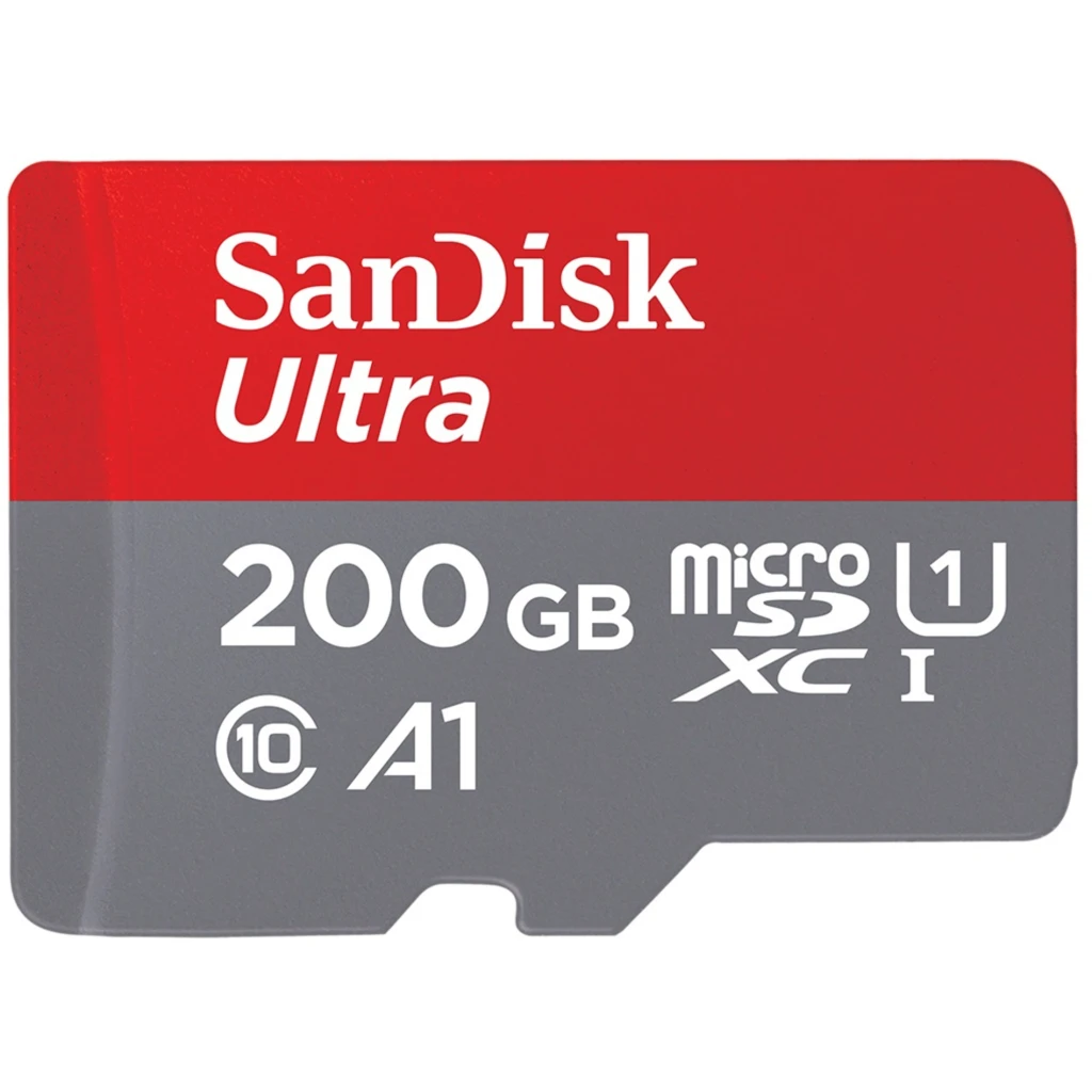 Memoria MicroSDXC 200GB SanDisk Ultra UHS-I CL10 U1 Lectura 100Mb/s con Adapt.