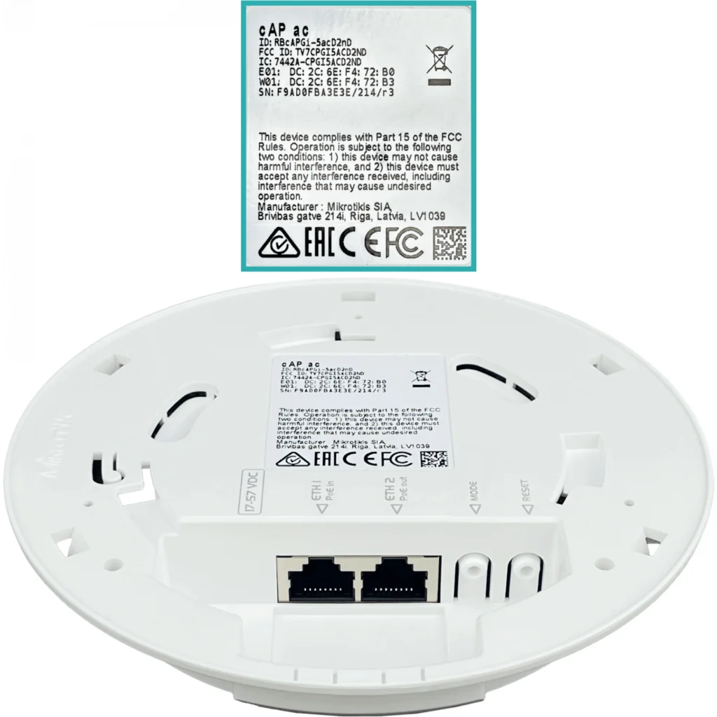 Imagen 4 de MIKROTIK 2x2-2dBi 2,4GHz-N300 5Ghz-867 L4 inc-24V 2-1000-PoEPass 26dBm
