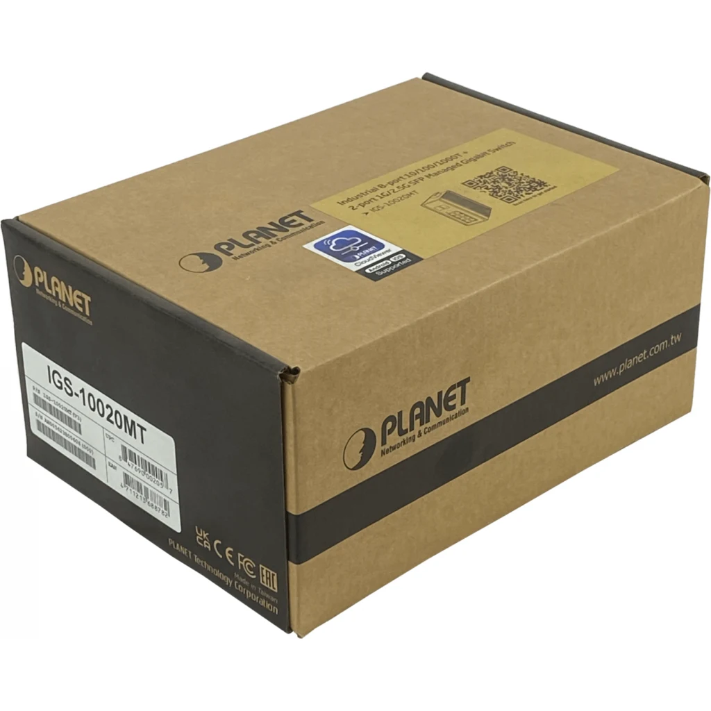 Imagen 1 de Switch Industrial Planet 8-1000 2-SFP ADMIN RIEL-DIN 12-48VDC
