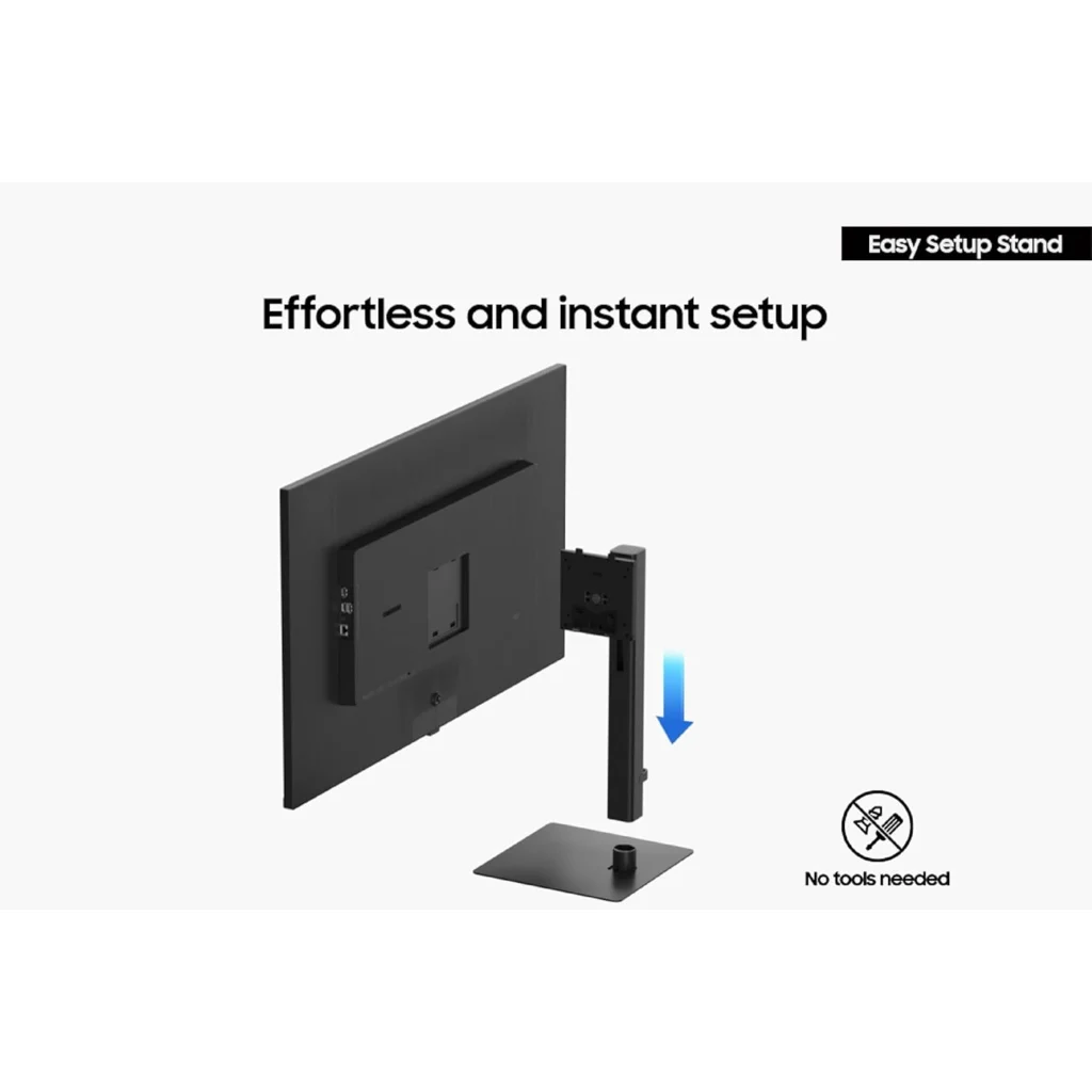 Imagen 3 de Monitor Samsung ViewFinity S8 37" 4K UHD USB-C DP HDMI RJ45 Altura Ajustable
