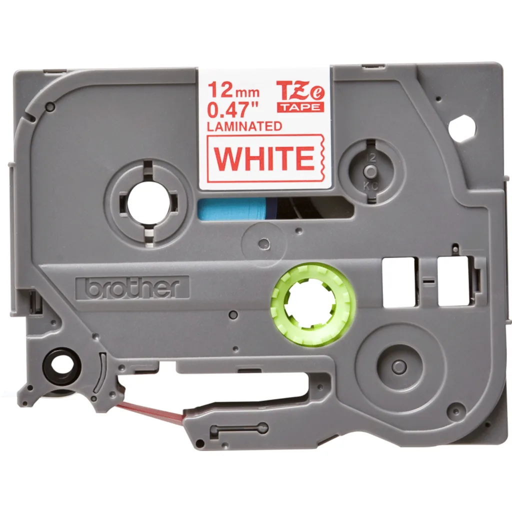 Imagen 2 de BROTHER CINTA TZE232 STD ROJO SOBRE BLANCO 12MM