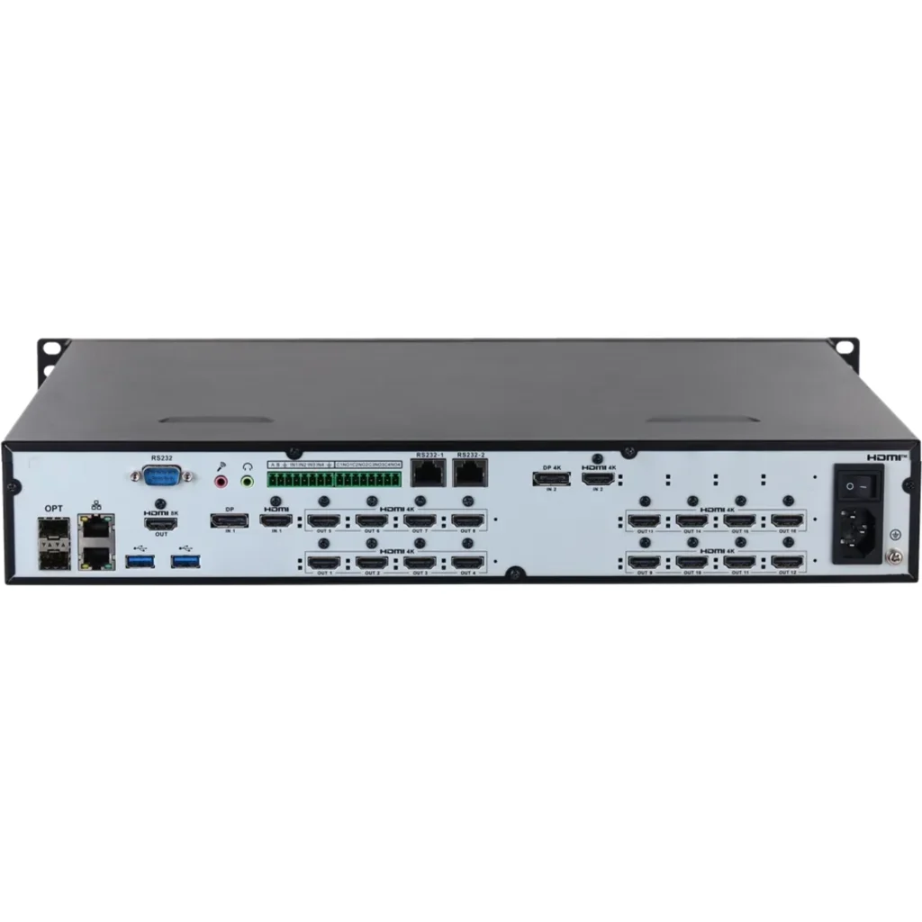 Imagen 2 de DHI-NVD1605DU-4I-8K-2U2H. Matriz de video dahua de 16 salidas HDMI 2 entradas HDMI