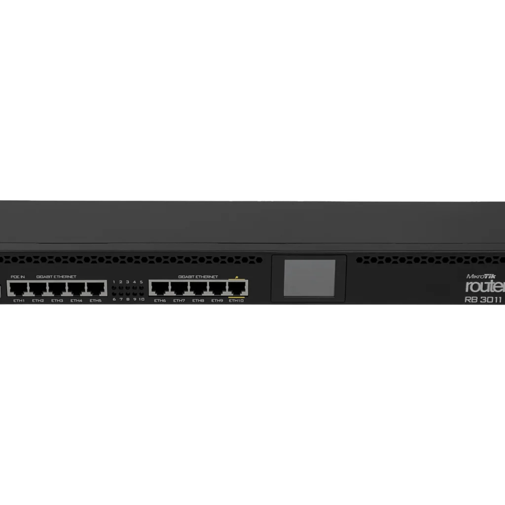 Imagen 3 de Router RB3011UiAS-RM con CPU ARM dual core, 10 puertos Gigabit, SFP, USB 3.0 y RouterOS. Potente solución rack para redes empresariales.