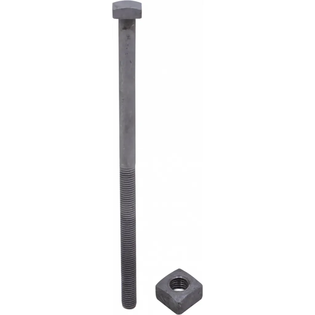 Imagen 2 de 5/8 x 12 Perno Cuadrado con Tuerca Cuadrada-27mm 0,625x12pulg 1-Pie
