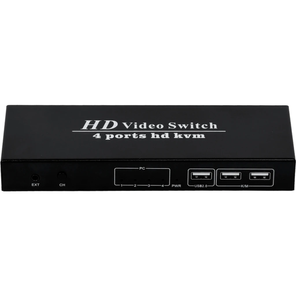 Imagen 1 de KVM 4-HDMI-USB incluye-cables 2-USB2.0-AH inc-5V/2A
