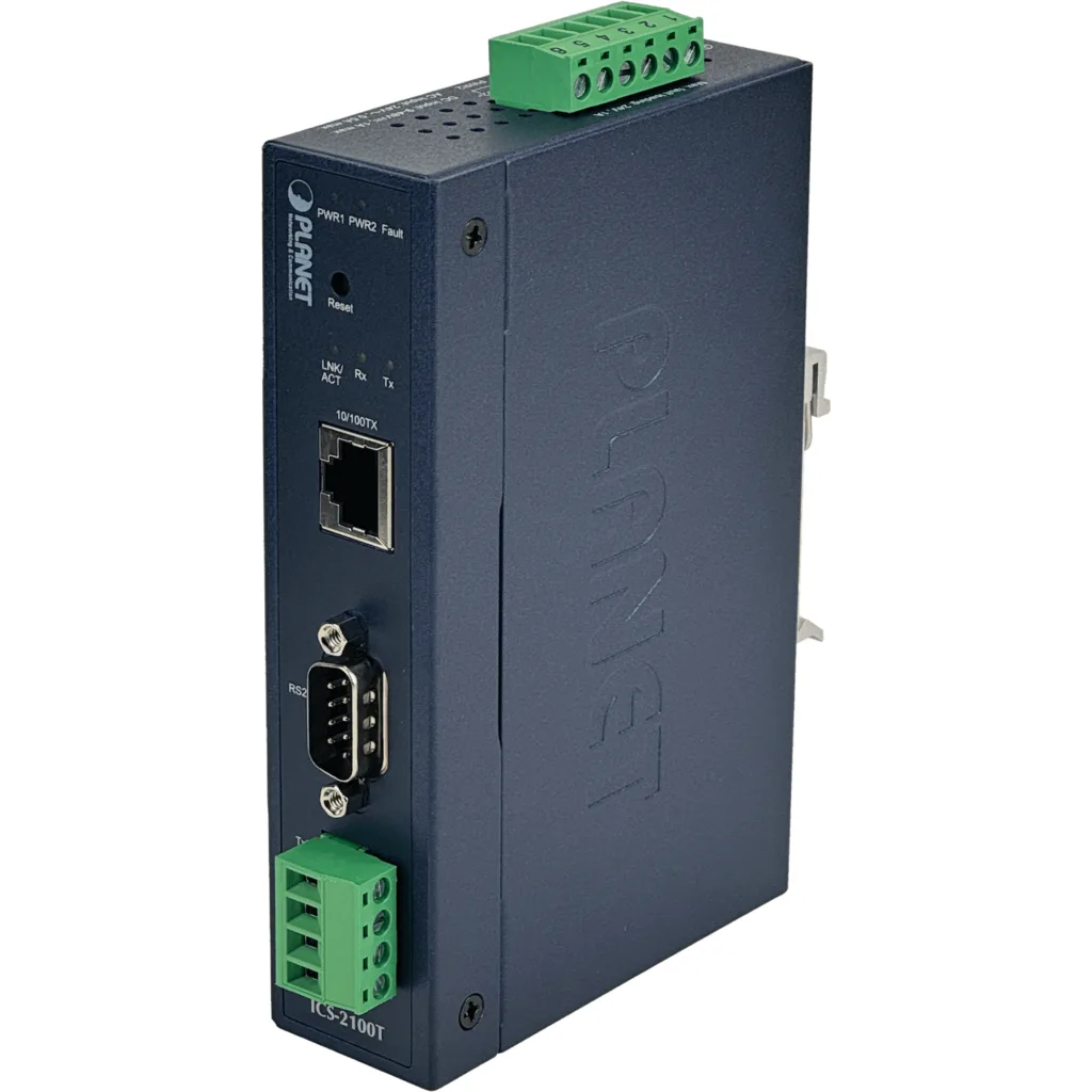Imagen 3 de PLANET industrial 1-100 1-DB9 RS232 RS485/422 req12-48V SerialEthernet