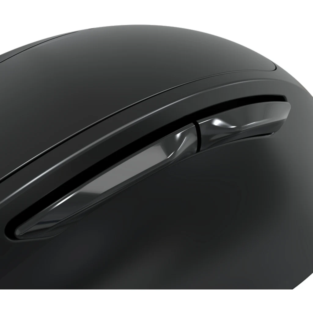 Imagen 3 de Mouse Ergonómico Inalámbrico KlipX KMB-501, Óptico 1600dpi 2.4GHz Bt5.0 Black