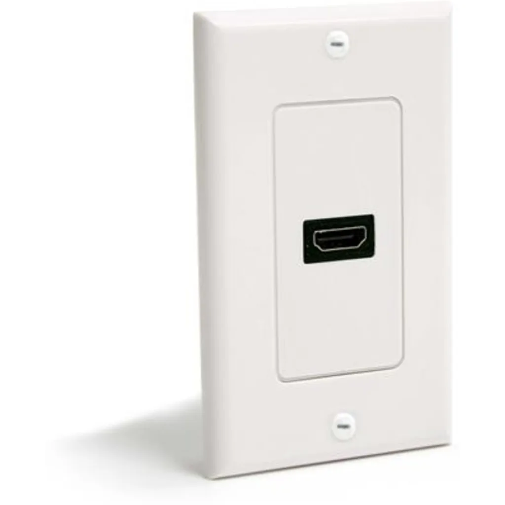 Tapa de Pared HDMI Hembra de 1 Salida Color Blanco