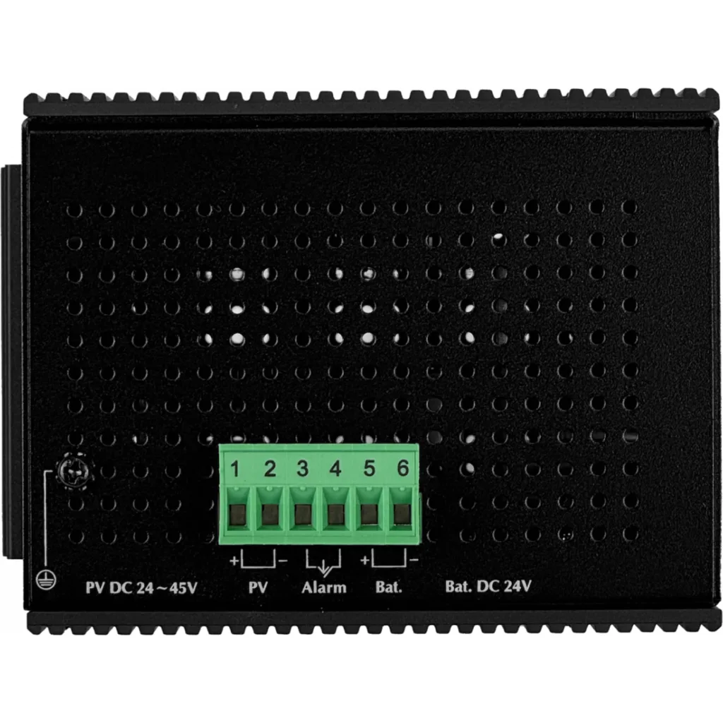 Imagen 1 de PLANET Switch Adm 5-1000-PoE+ CargaSolar PV24-45V/120W req-Bat24V Rdin