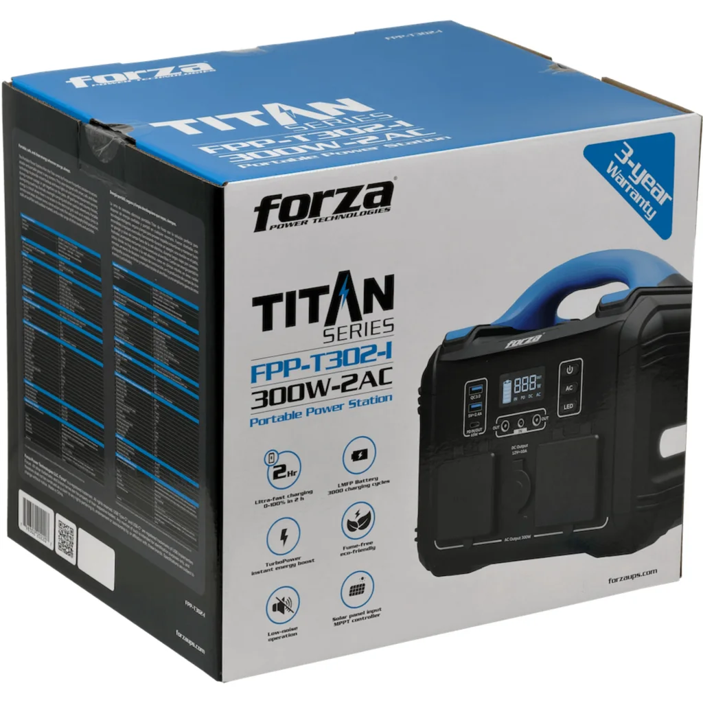 Imagen 3 de FORZA 300W Bateria Litio-LMFP 236Wh Portatil inversor OndaPura MPPT