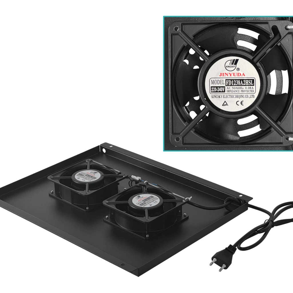 Imagen 5 de LINKMADE Desarmado 42U Vidrio 600mm 60cm-Fondo Rack Turbina Bandeja