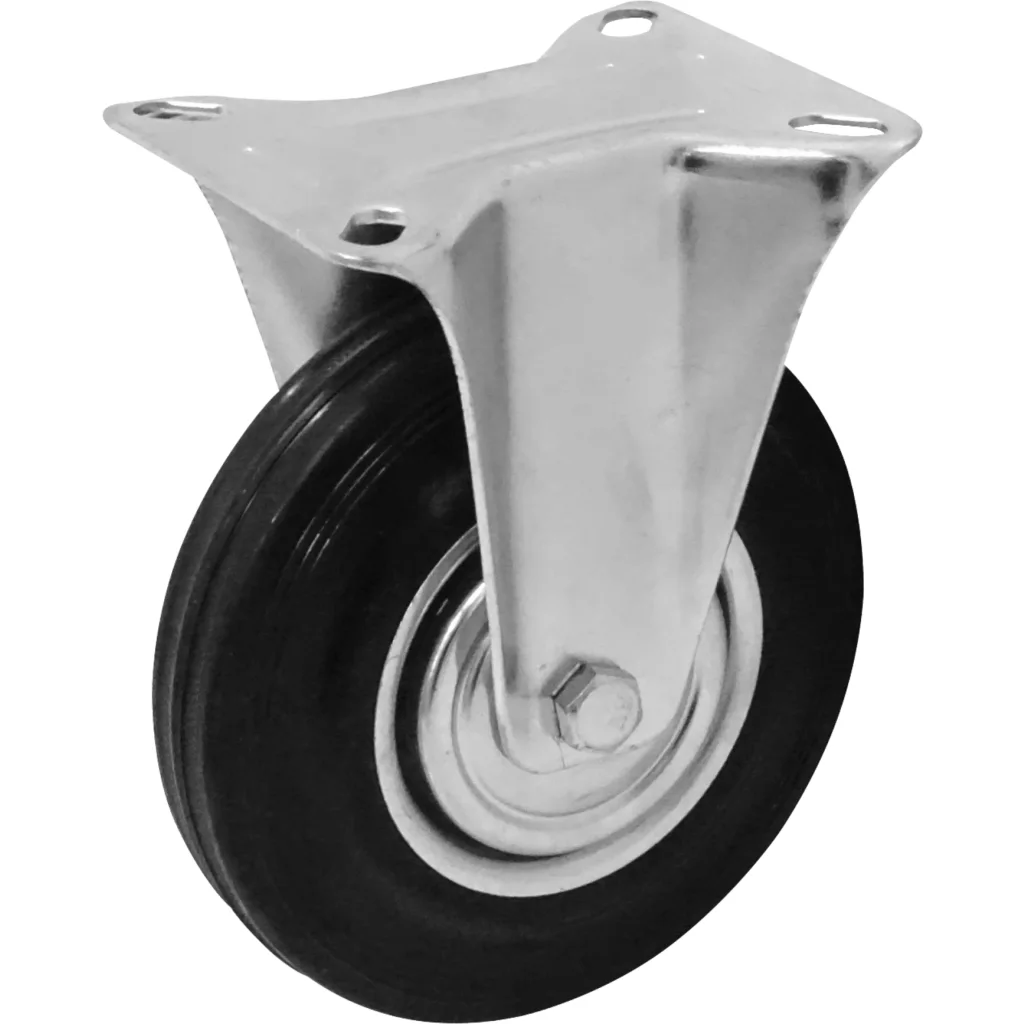 Imagen 1 de Rueda 5-pulgadas Fija Negra Soporta-125Kg 85x100x155mm