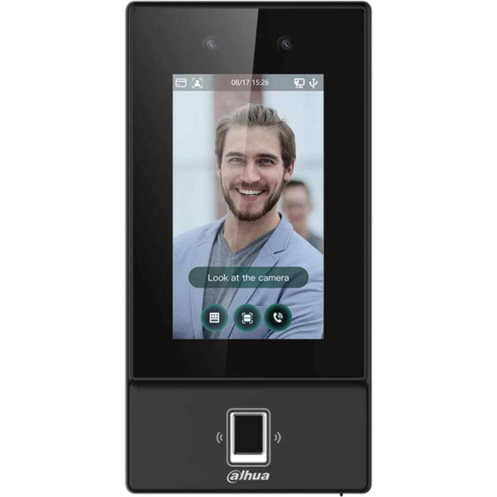 Control de acceso Dahua Standalone con reconocimiento facial Pantalla Táctil