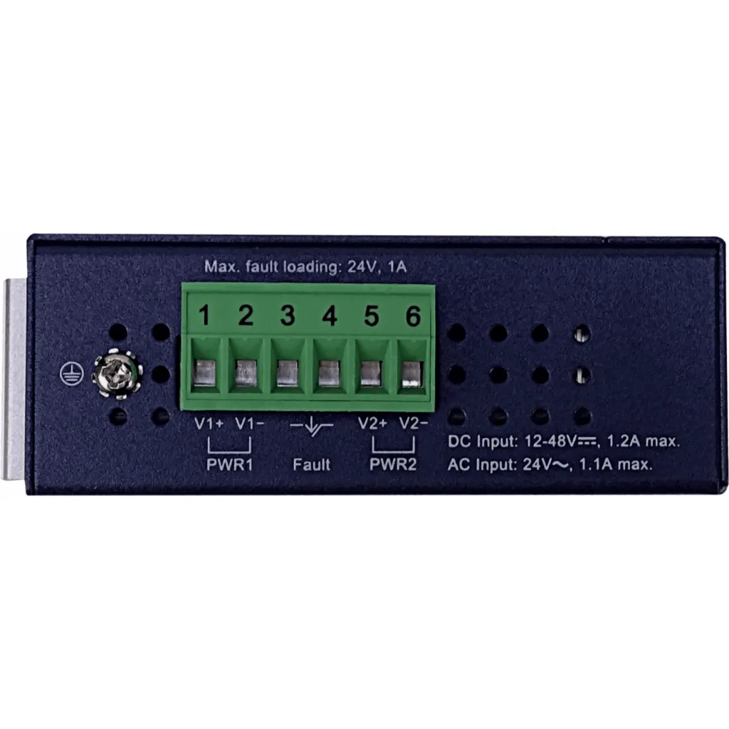 Imagen 3 de PLANET 8-1000 Switch Indust Admin Riel-DIN Gigabit req 12-48VDC 24VAC