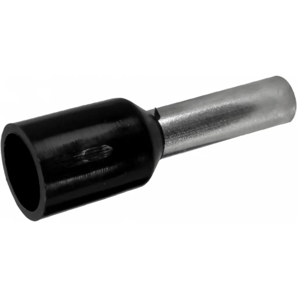 Imagen 1 de Negro 2,5mm2 8/15mm 100-unids AWG14 Ferrules Terminal Aislado Crimpeab