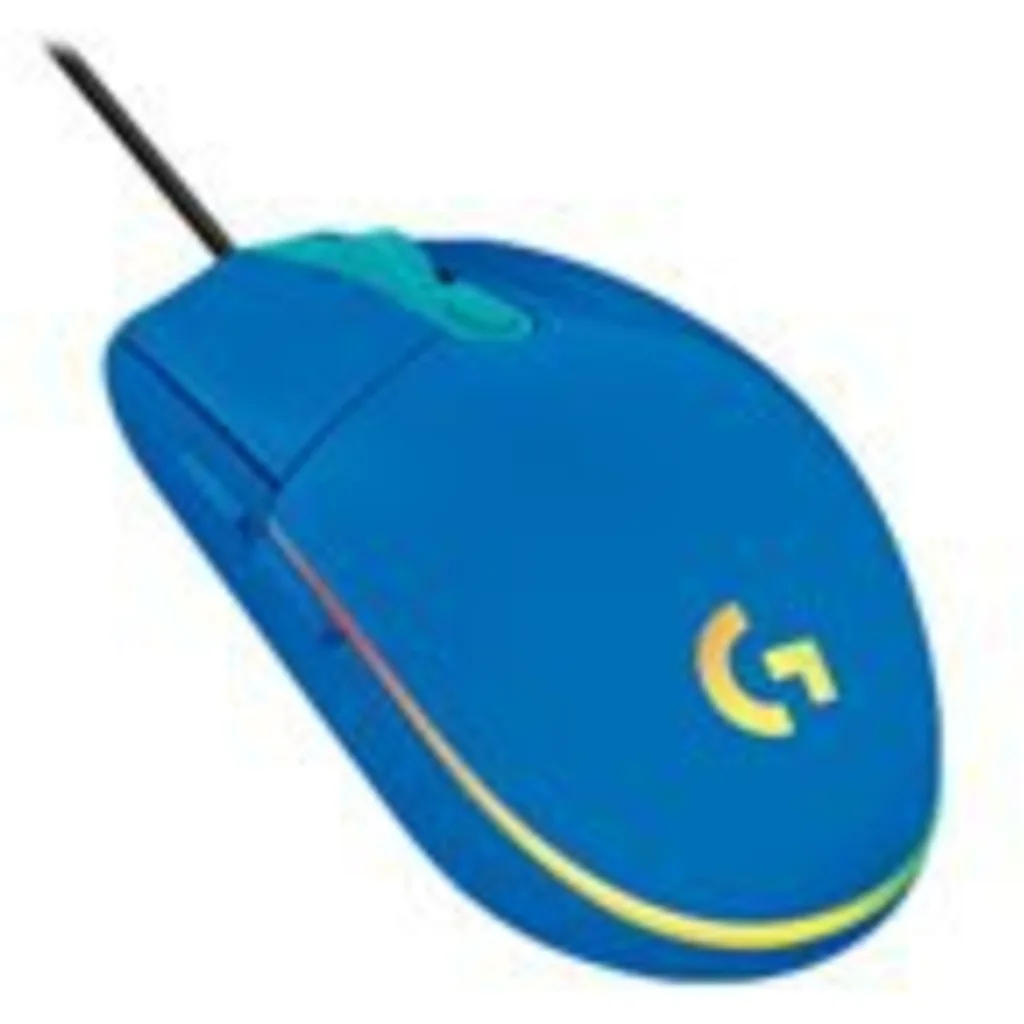 Imagen 2 de Mouse Gamer Alámbrico Logitech G203 RGB 6 Botones 8000dpi USB Azul