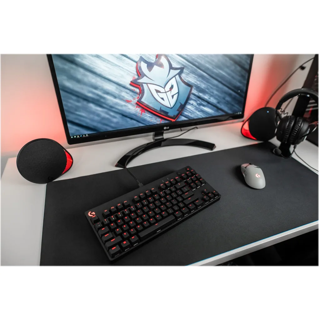 Imagen 18 de Teclado Gamer Alámbrico Logitech G Pro RGB Mecánico Switch GX Blue Color Negro