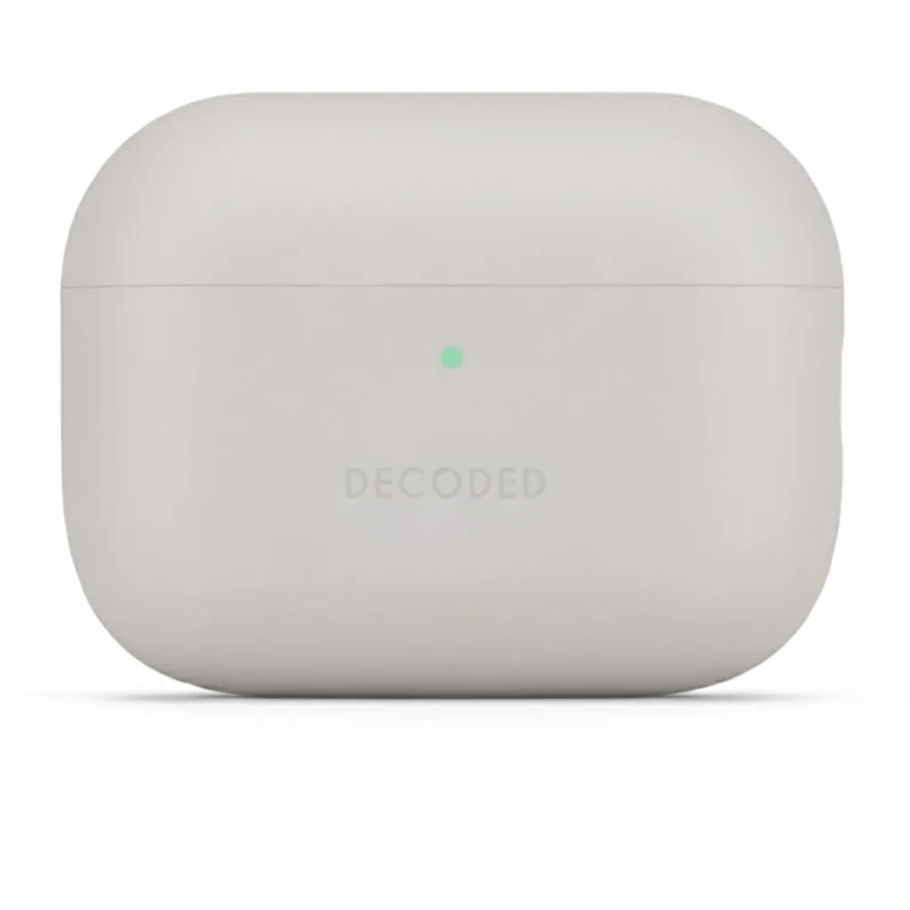 Funda silicona AirCase Pro Airpods Pro 3 Gen Decoded gris