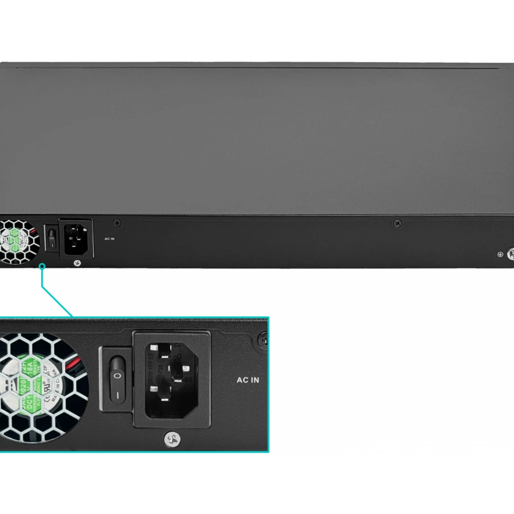 Imagen 3 de DAHUA 18-1000(16-Poe-af/at/bt) 2-SFP 190W L2 Console Switch Admin Rack
