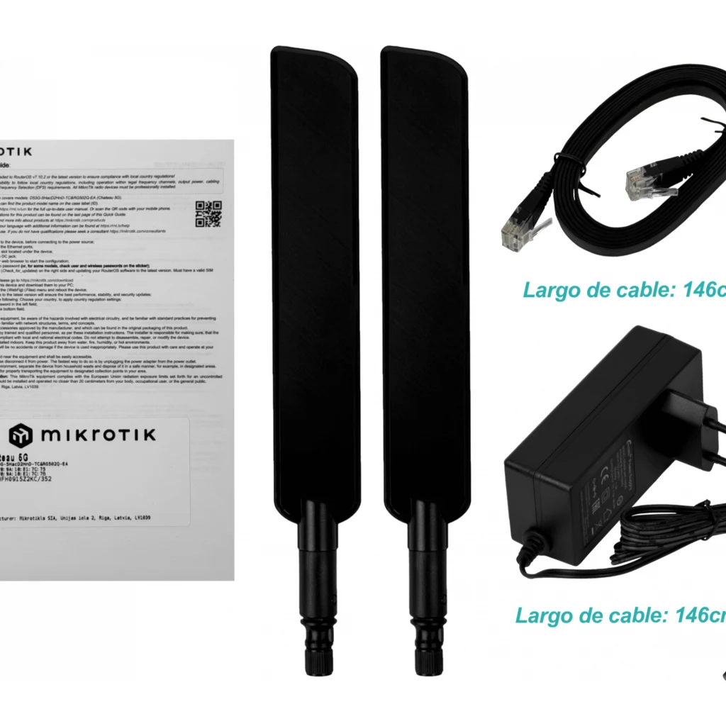 Imagen 3 de MIKROTIK 5G 5-1000 1-Sim 1-USB L4 inc-24V D53G-5HacD2HnD-TC&RG502Q-EA