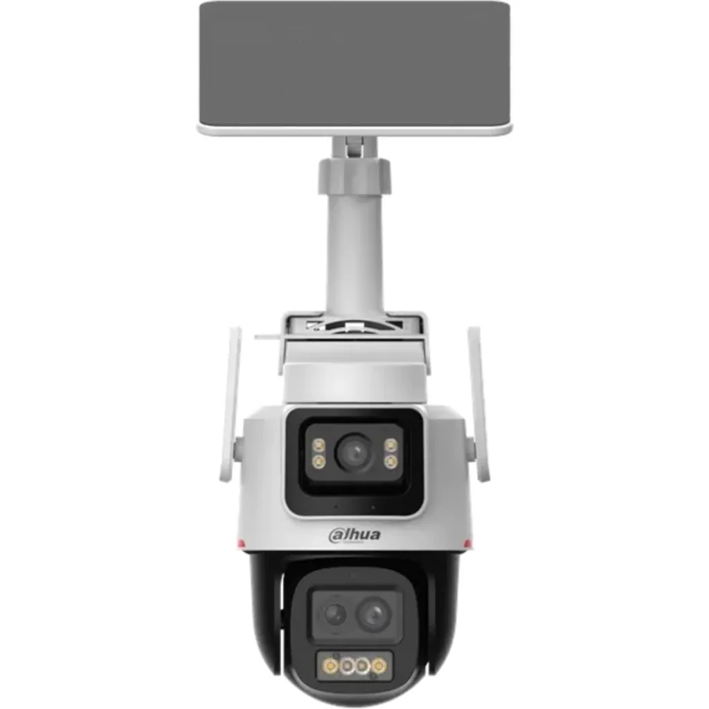 DH-IPC-PTS2649C-3E3Z-4GB20-0280B-PRO. 3+3MP WizColor Hybrid-zoom PT 4G Solar Power Network Camera