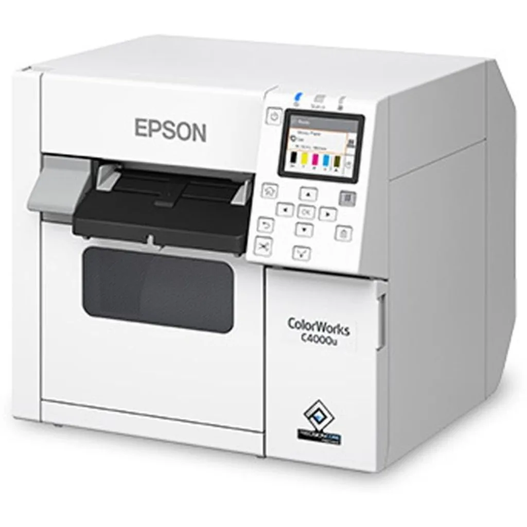 Imagen 1 de Impresora de Etiquetas Epson CW-C4000 4" Iny Tinta Color c/Cortador LAN USB