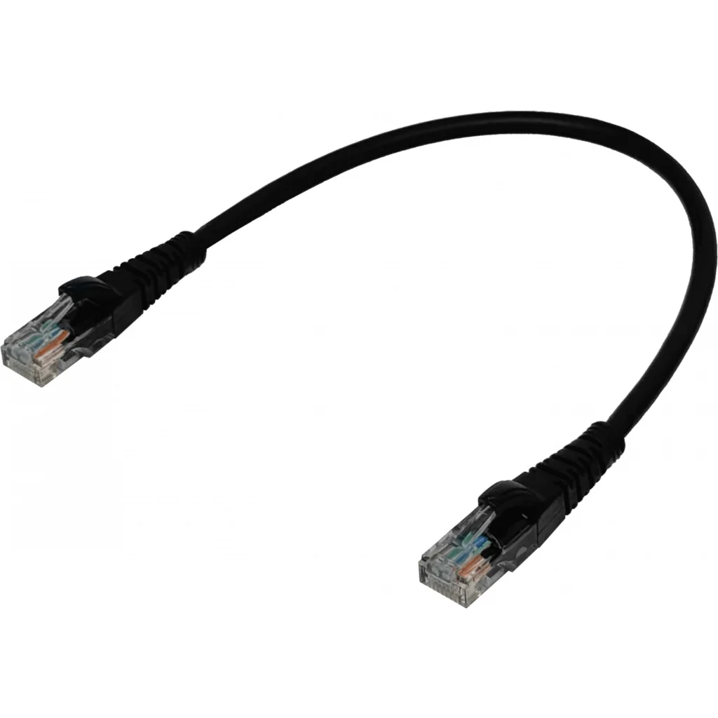 Imagen 2 de LINKMADE 4UN 30CM CAT5E NEGRO LSZH CABLE PATCH INYECTADO MULTIFILAR